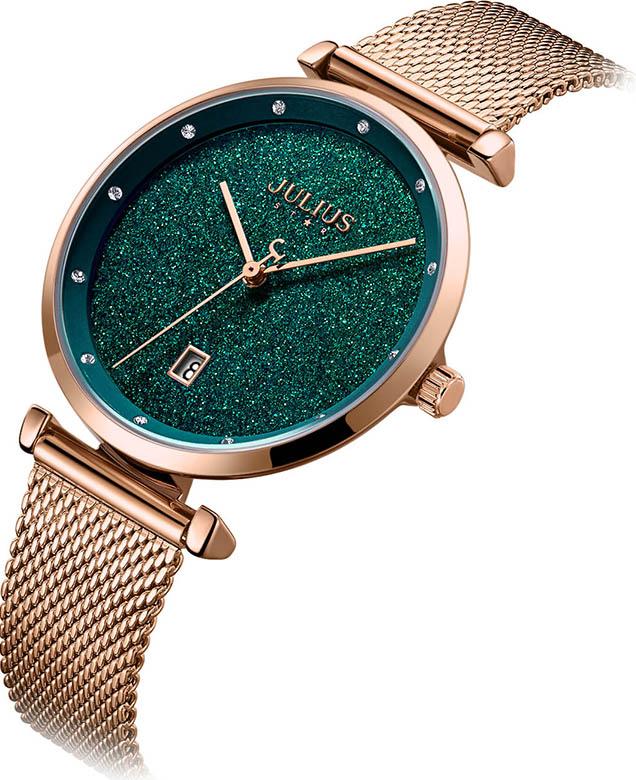 Đồng Hồ Nữ Julius Star Hàn Quốc JS-003C Dây Thép - Màu Đồng