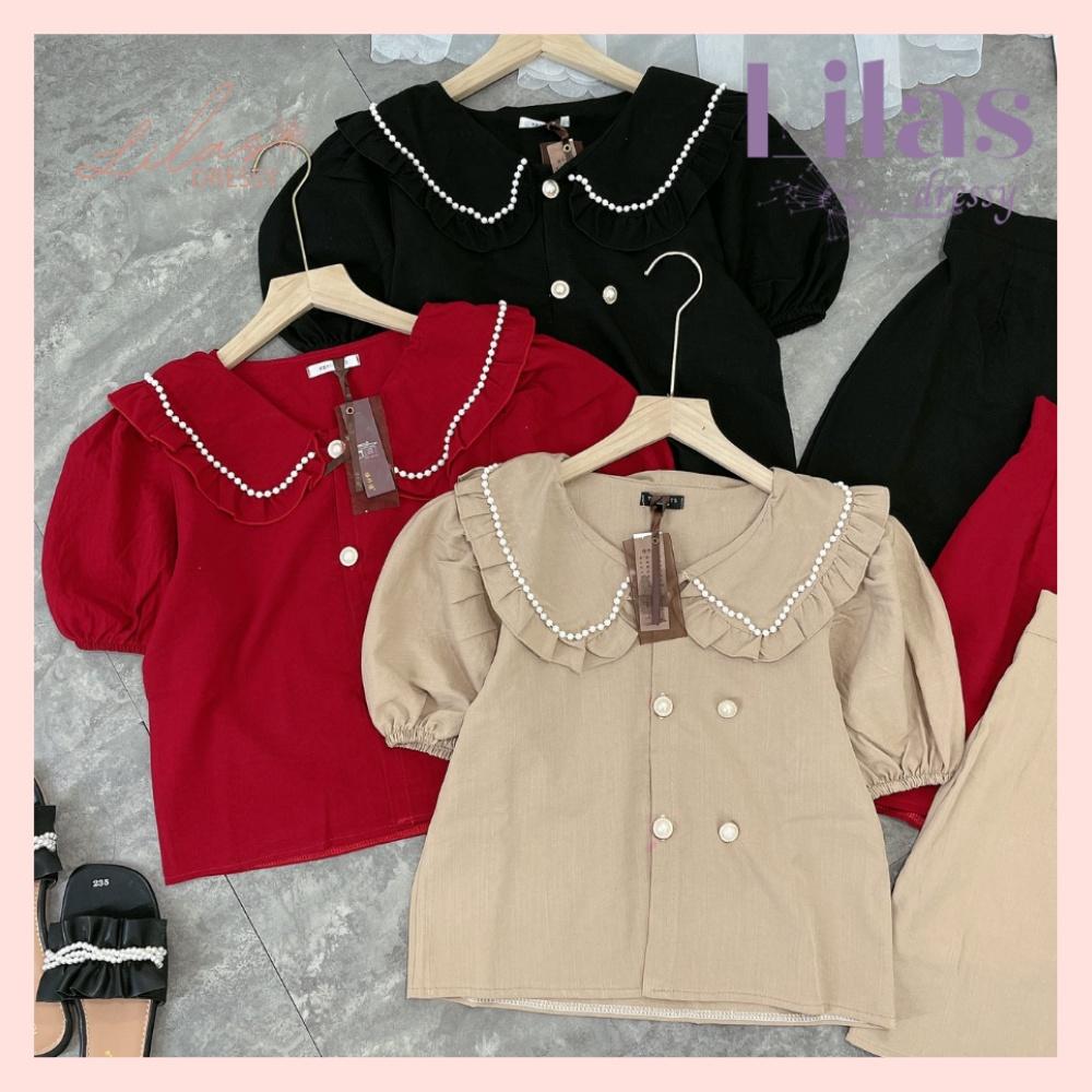 Set Áo Đũi Mix Chân Váy Chữ A LILAS DRESSY