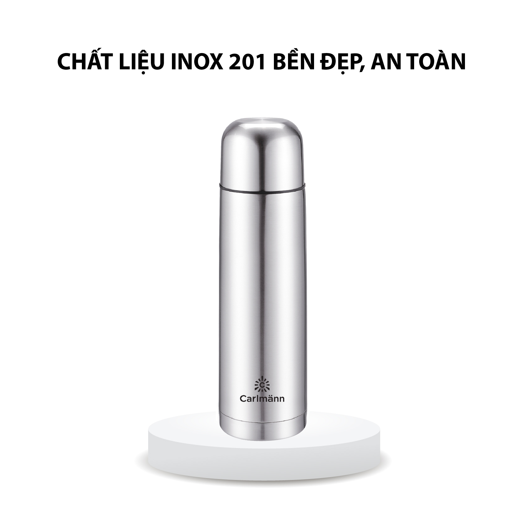 Bình nước giữ nhiệt inox Carlmann 500ml - BES523