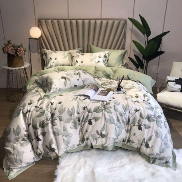 Bộ chăn ga gối lụa tencel 4 món cao cấp