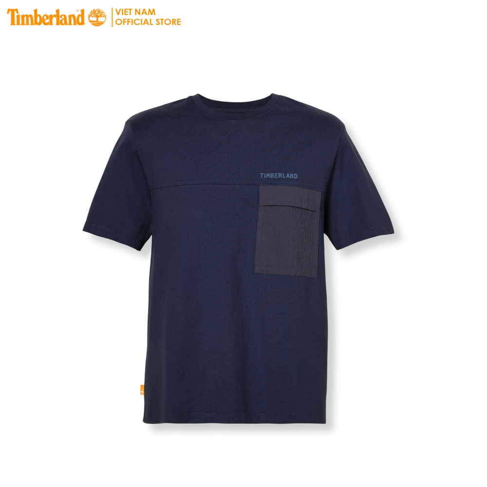 [Original] Timberland Áo Thun Men Mix Media Seersucker Pocket Tee Regular TB0A665N