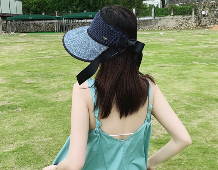 Mũ rộng vành chống nắng nửa đầu phong cách Hàn, nón chống nắng thời trang mới
