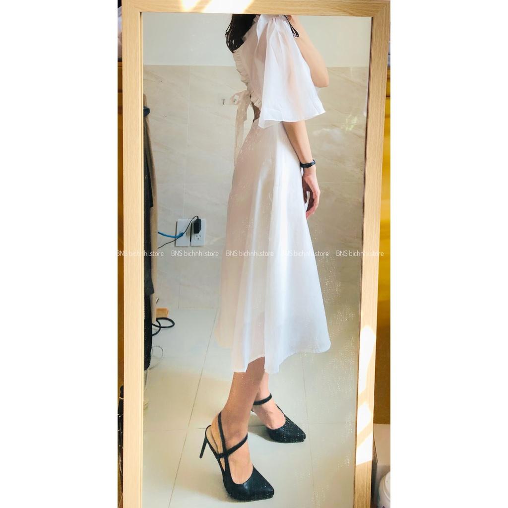 ĐẦM TIỂU THƯ VOAN TƠ HỞ LƯNG QUYẾN RŨ - Tied Open Back Dres- BY BNS DESTINY DRESS BND004