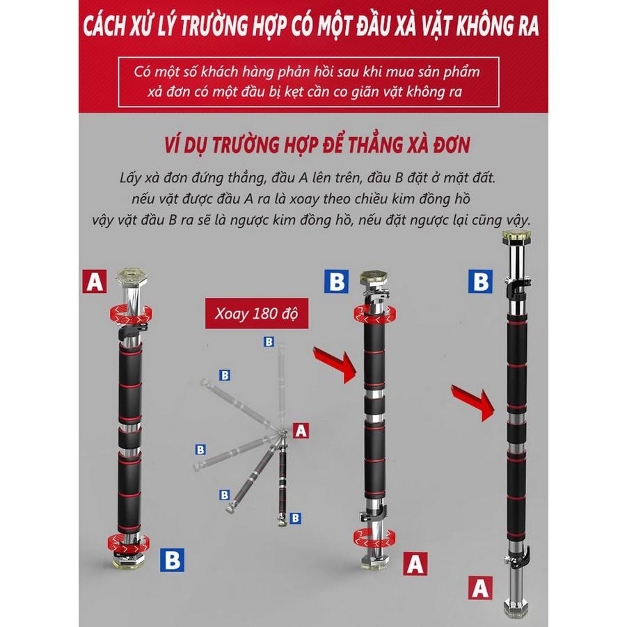 Xà Đơn Treo Tường Có Chốt Chống Xoay ( An Toàn Cao Cấp ) Mẫu Mới Nhất + Tặng Kèm Găng Tay Tập Xà Siêu Tiện Lợi