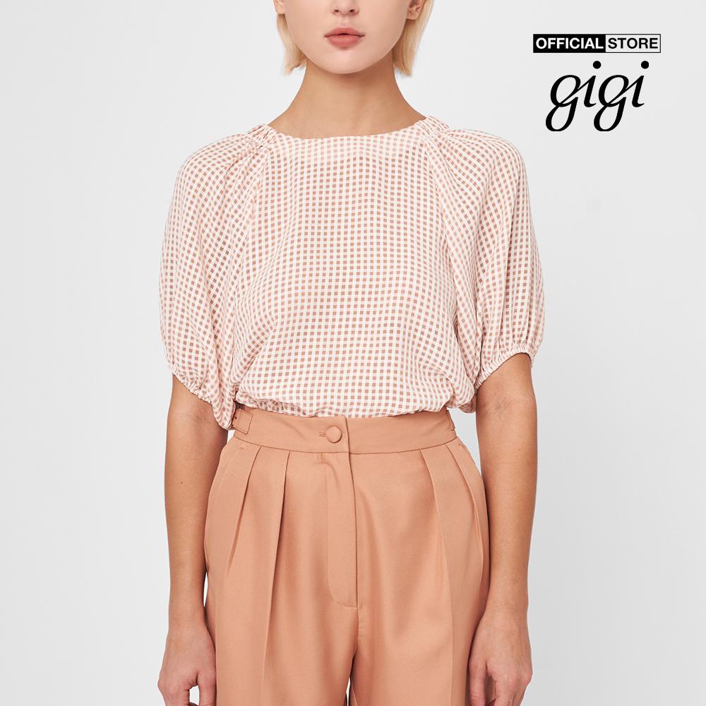 GIGI - Áo kiểu nữ cổ tròn tay phồng nữ tính G1108S211234