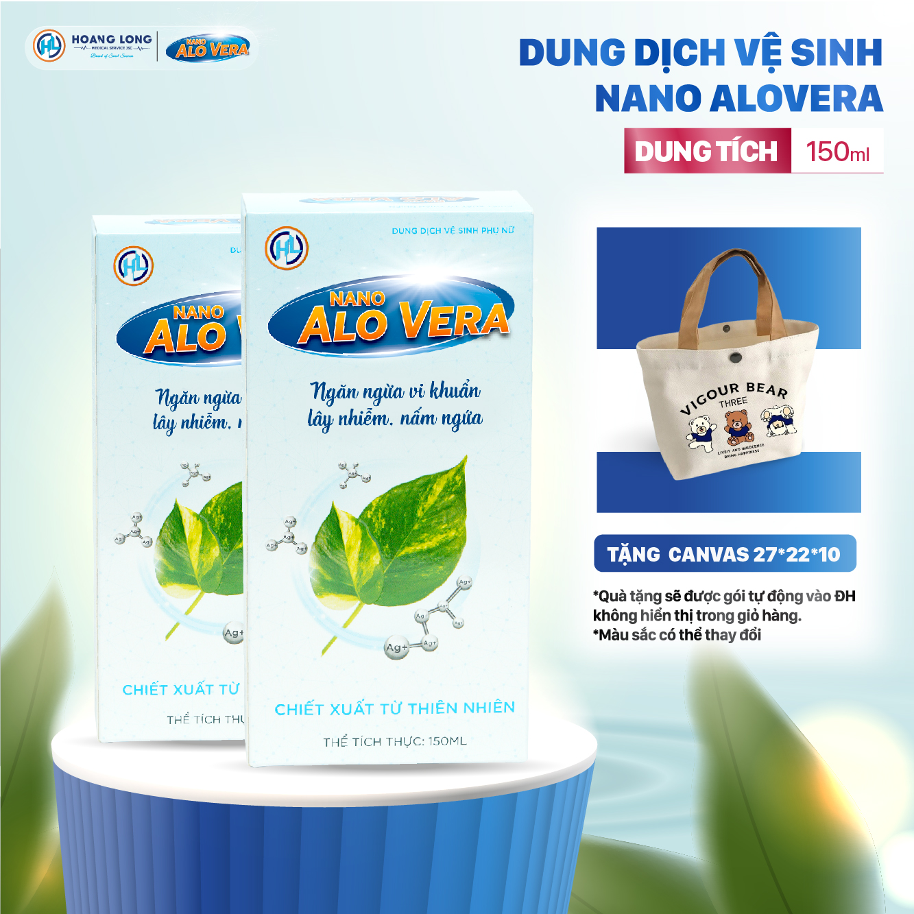 (Mua 2 Tặng 1 - Chọn Quà Trong Giỏ hàng) Dung Dịch Vệ Sinh Nano AloVera Chai Lớn (150ml) - Hỗ Trợ Điều Trị Viêm Nhiễm Phụ Khoa Nam Nữ Women