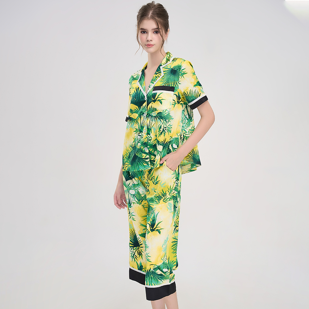 Bộ Đồ Satin Lửng Nữ Vincy Thoáng Mát BLS013W81