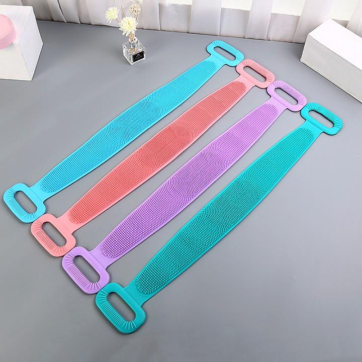 Đai Tắm Silicon 2 Mặt Đa Năng| Đai Chà Lưng Tiện Ích