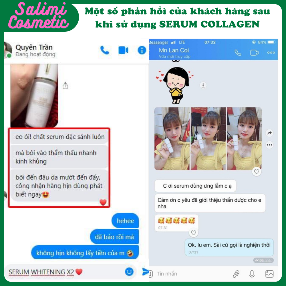 Tinh Chất Dưỡng Da SERUM COLLAGEN Quyên Lara - Trẻ Hoá Làn Da, Cung Cấp Dưỡng Ẩm Chuyên Sâu, Ngăn Ngừa Lão Hóa Da | Dung Tích 20ml - HÀNG CHÍNH HÃNG