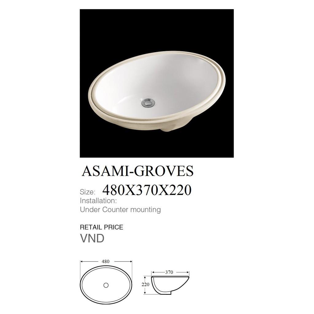 CHẬU LAVABO ÂM BÀN ĐÁ GROVES