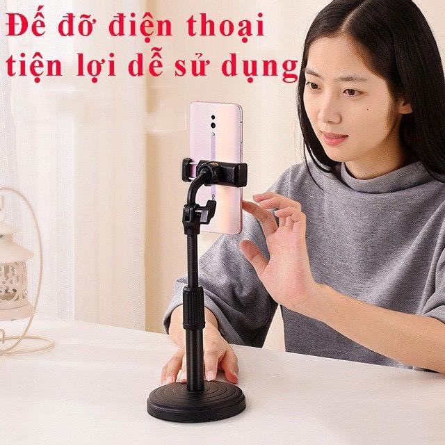 Giá đỡ điện thoại Microphone Stands, kẹp chống lưng 360 ,đế chân tròn để bàn, gía đỡ tiện lợi đa năng