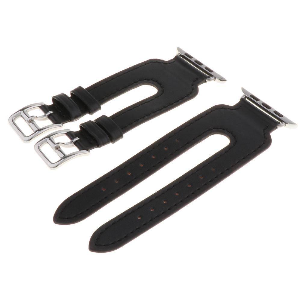 38mm Genuine Leather Strap Band Bracelet For Apple Watch