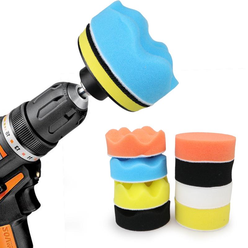 3 inches 11pcs/bộ bàn chải khoan bộ dụng cụ xốp bằng xốp để đánh bóng tự kết dính.