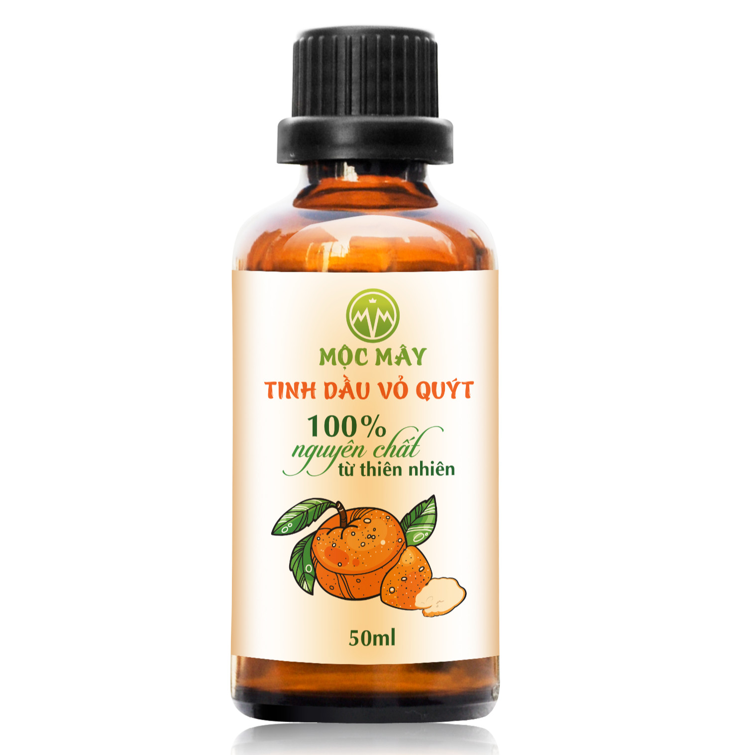 Tinh dầu Vỏ Quýt 50ml Mộc Mây - tinh dầu thiên nhiên nguyên chất Organic hữu cơ 100% - chất lượng và mùi hương vượt trội