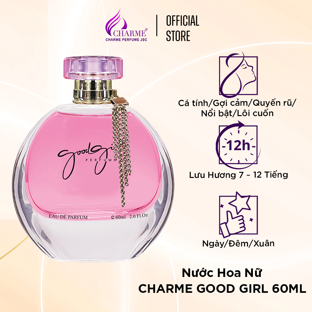 Nước Hoa Nữ CHARME GOOD GIRL 100ml Lưu Hương Lâu Gợi Cảm, Quyến Rũ_Nước Hoa Chính Hãng