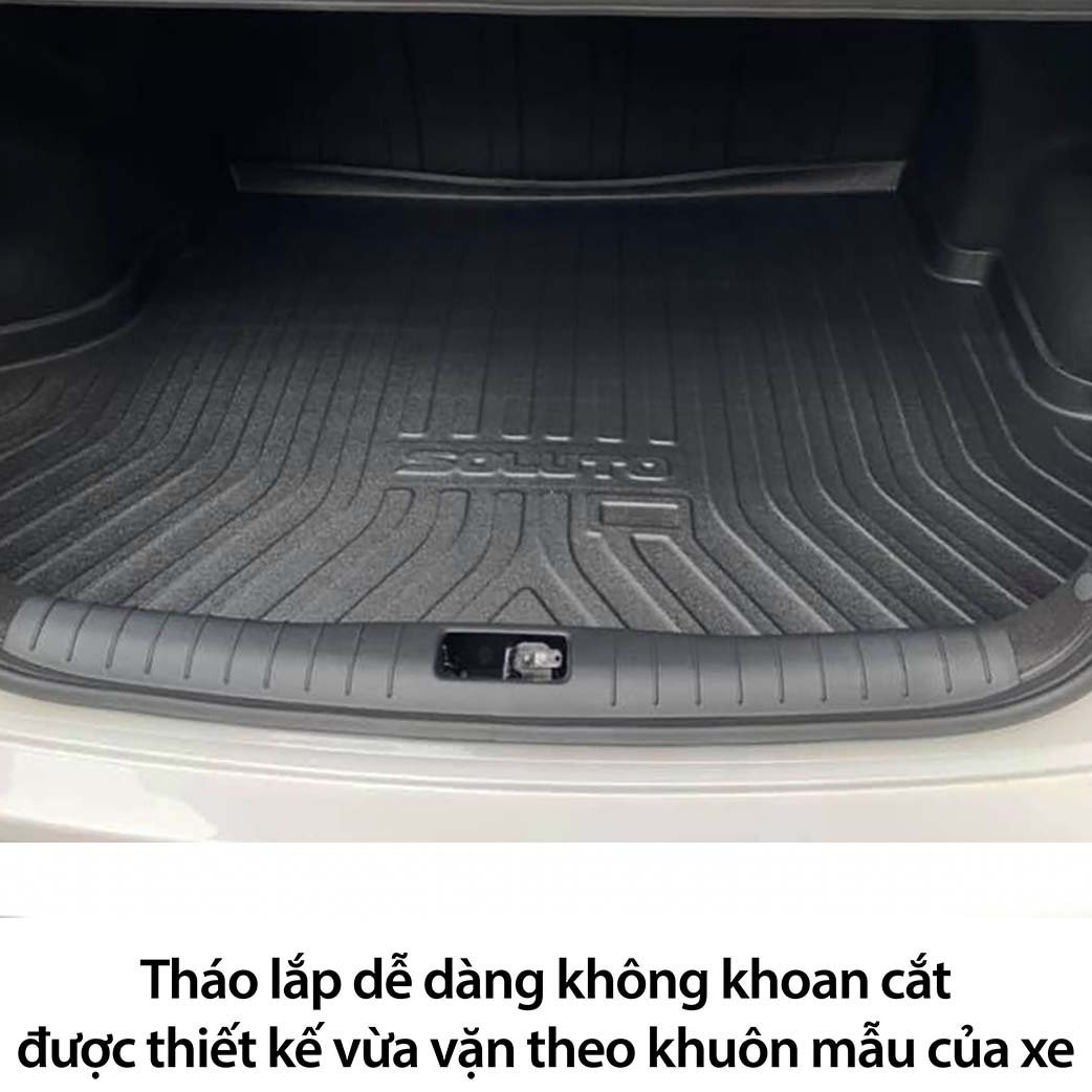 Lót cốp nhựa dành cho xe Kia Soluto - Hàng Chính Hãng