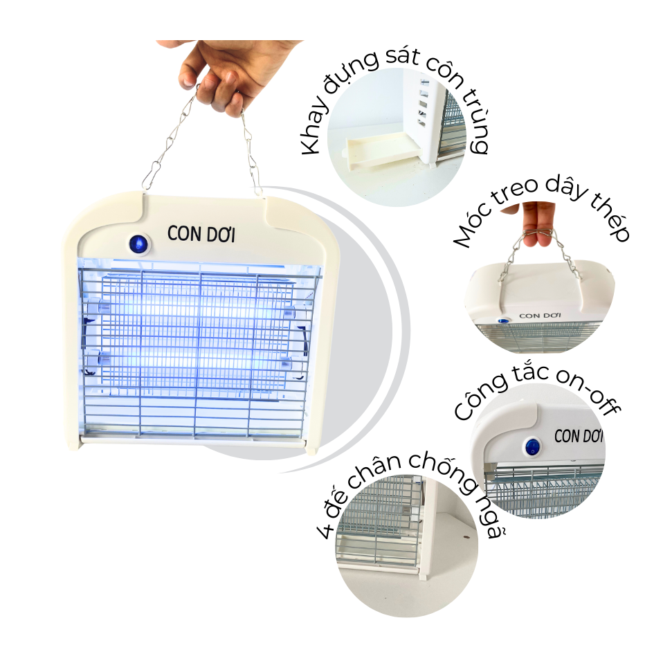 Đèn diệt muỗi và các loại côn trùng CON DƠI model CN03