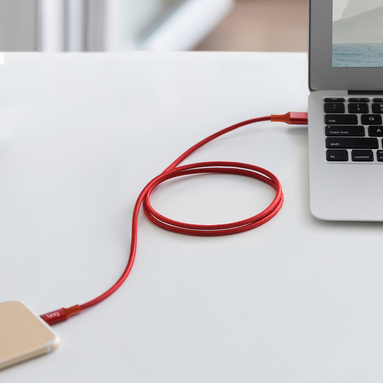 Cáp Dù Sạc Nhanh Dài 2m Dành Cho IPhone,IPad - Bagi IS200BL - Hàng Chính Hãng