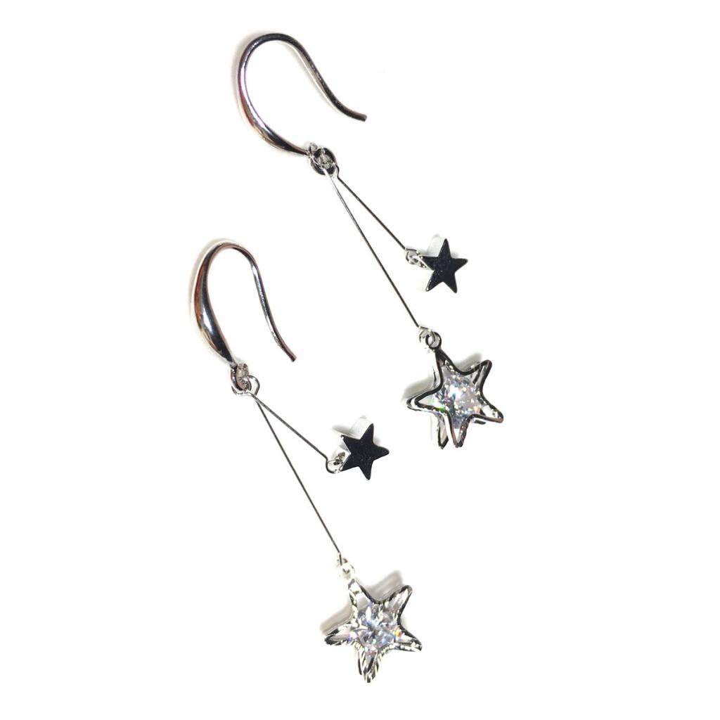 Silve Earrings Pendant Earrings Long Chain Pendant Earrings Girl Earring