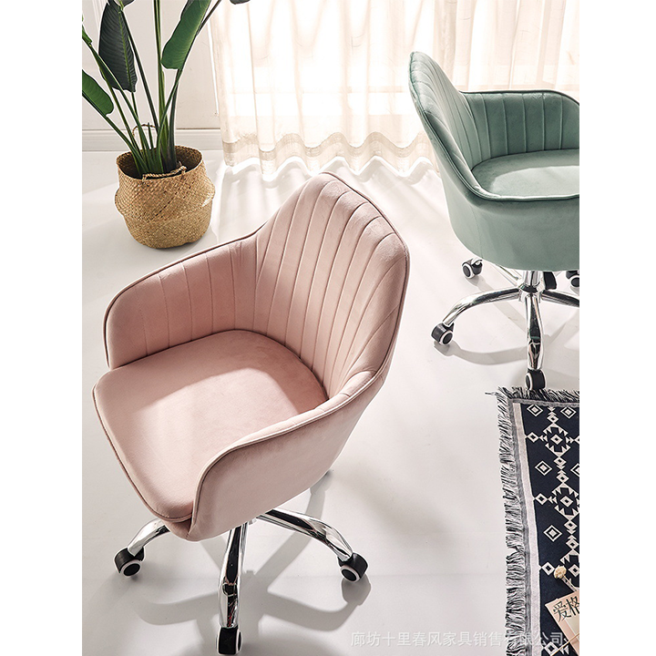 Ghế xoay đệm nỉ nhiều màu - Ghế làm việc, ngồi học bài decor phòng ngủ đẹp - Ghế trang điểm spa, salon tựa lưng êm ái