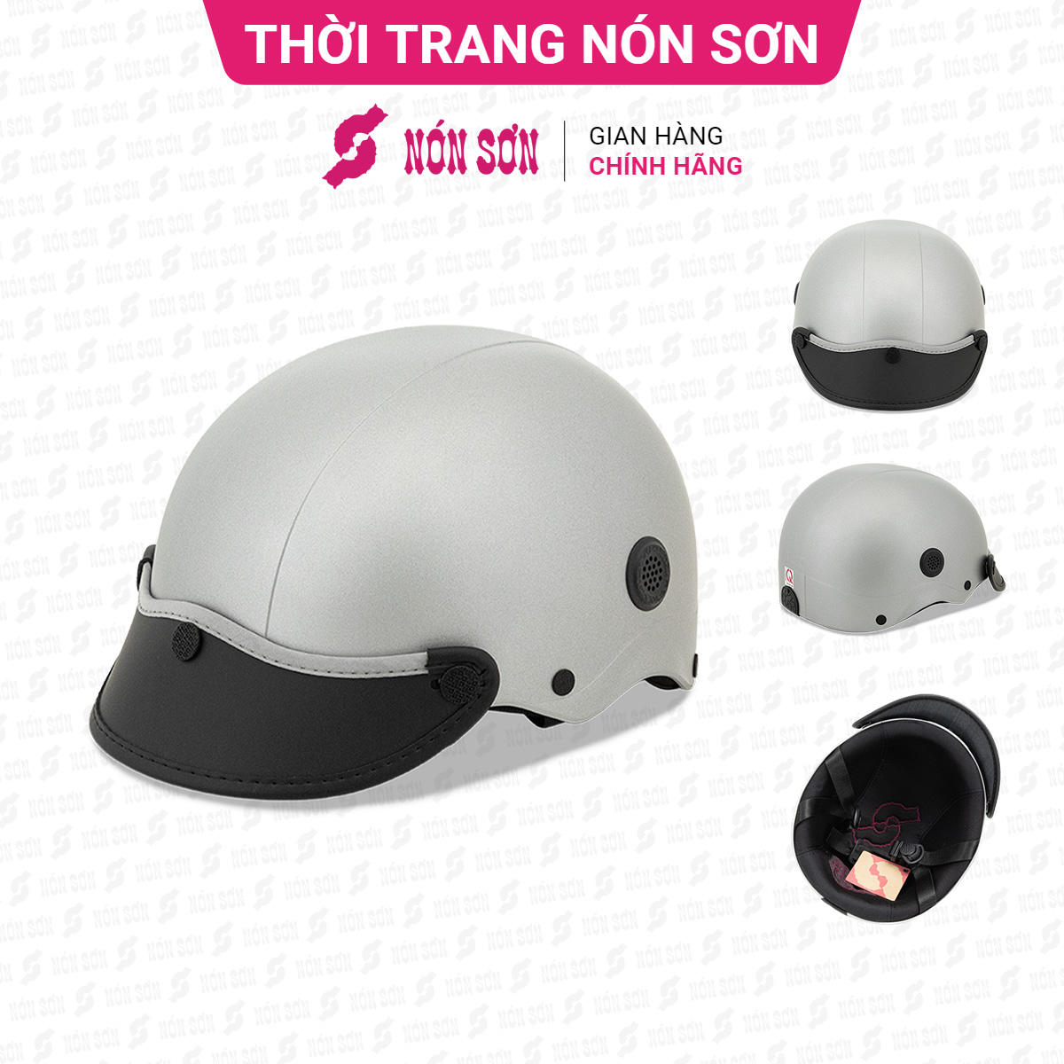 Mũ bảo hiểm nửa đầu lỗ thông gió chính hãng NÓN SƠN TG-XM181