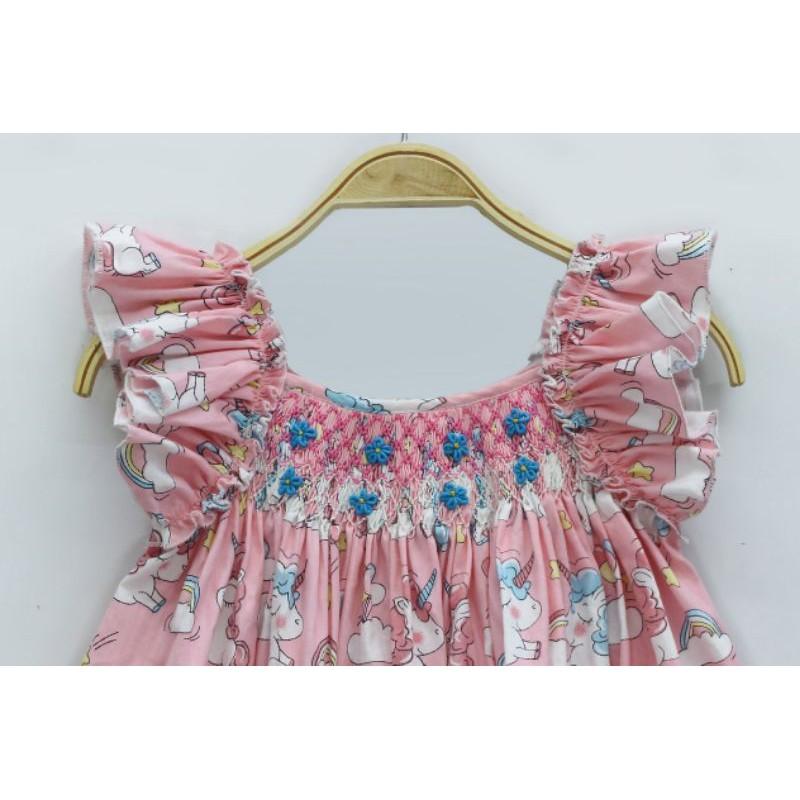 ĐẦM SMOCK HOA NHÍ