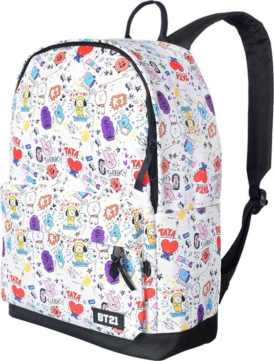 Balo thời trang BT21 BTS siêu cool CHONMUA365  (Tặng móc khóa gỗ BTS thiết kế độc quyền)