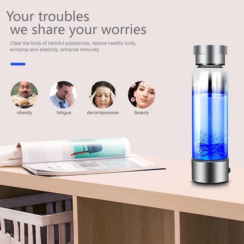 Bình giữ nhiệt lớp thủy tinh Đèn Led làm lạnh cao cấp 2019