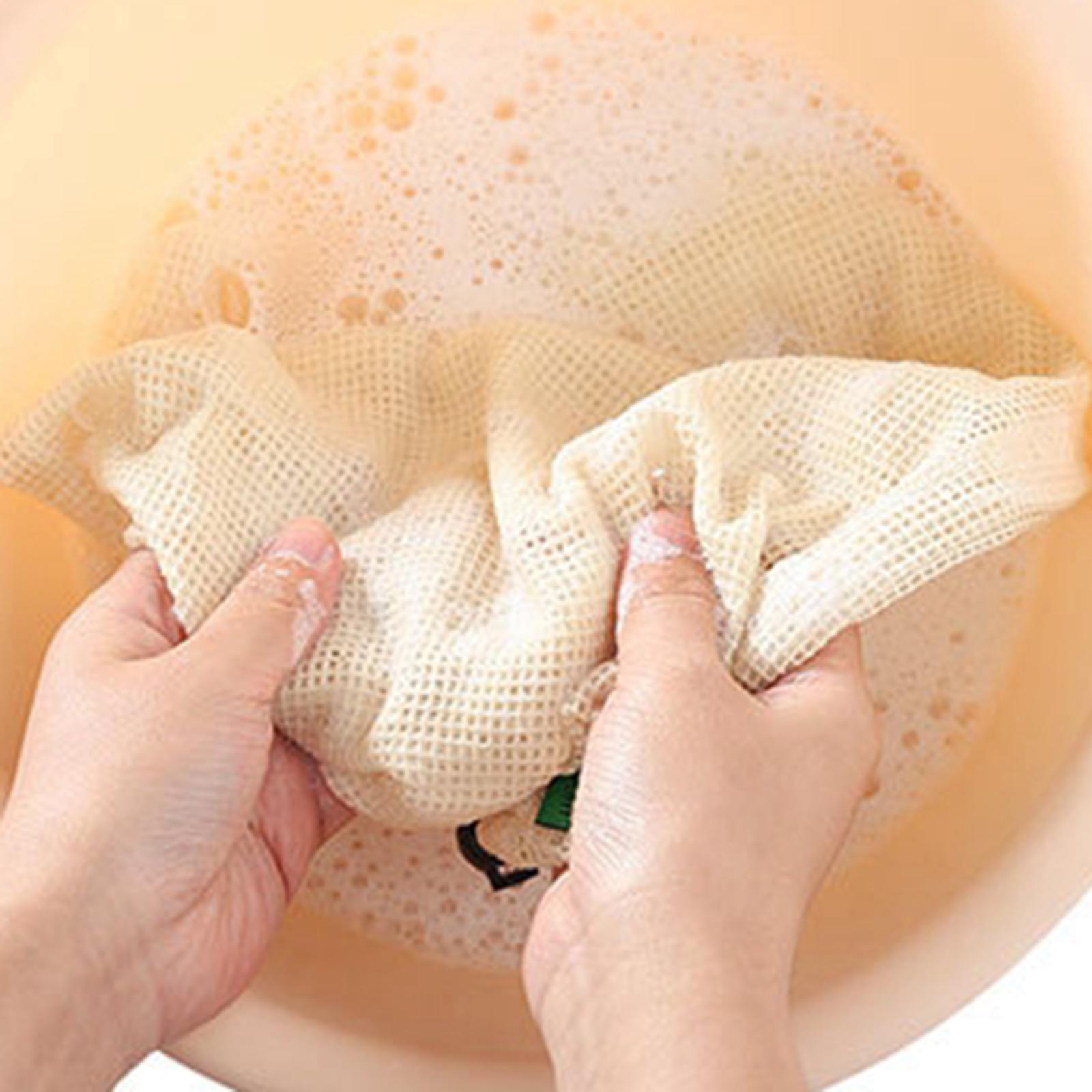 Cotton Mesh Vegetable Bags Produce Bag Storage Bag