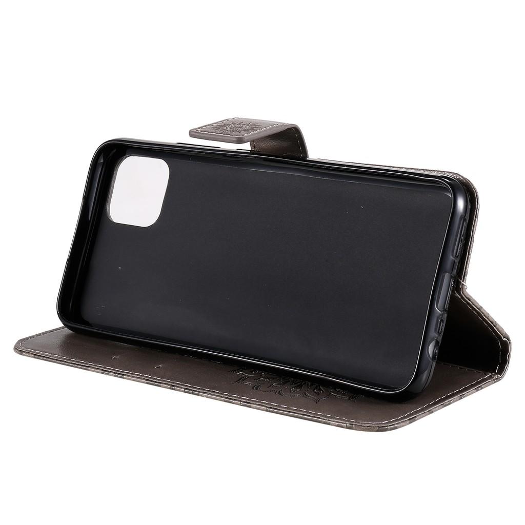 Bao da điện thoại bằng da PU mềm nắp lật có ngăn đựng thẻ cho OPPO A15 F17 Pro Realme 5 6i C3