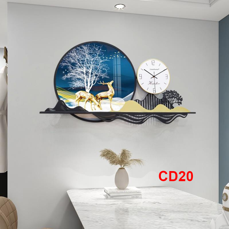 Đồng hồ treo tường trang trí decor CD20 kích thước 100 x 50 cm