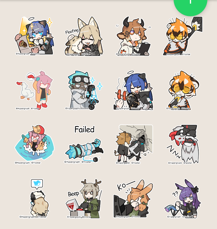 Ảnh Sticker Arknights 30-60 cái ép lụa khác nhau/hình dán anime Arknights