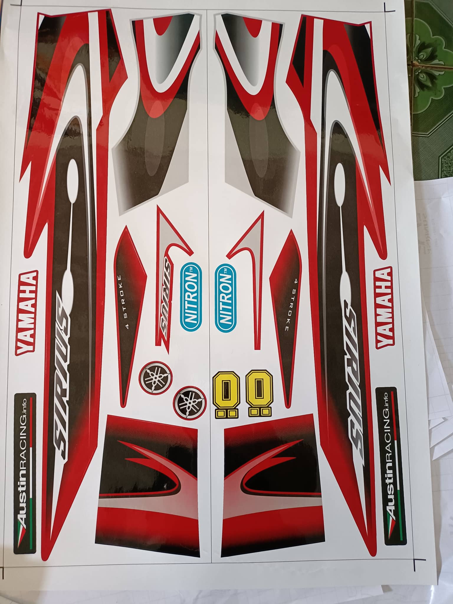 Tem rời winner repsol đỏ xám xe đen