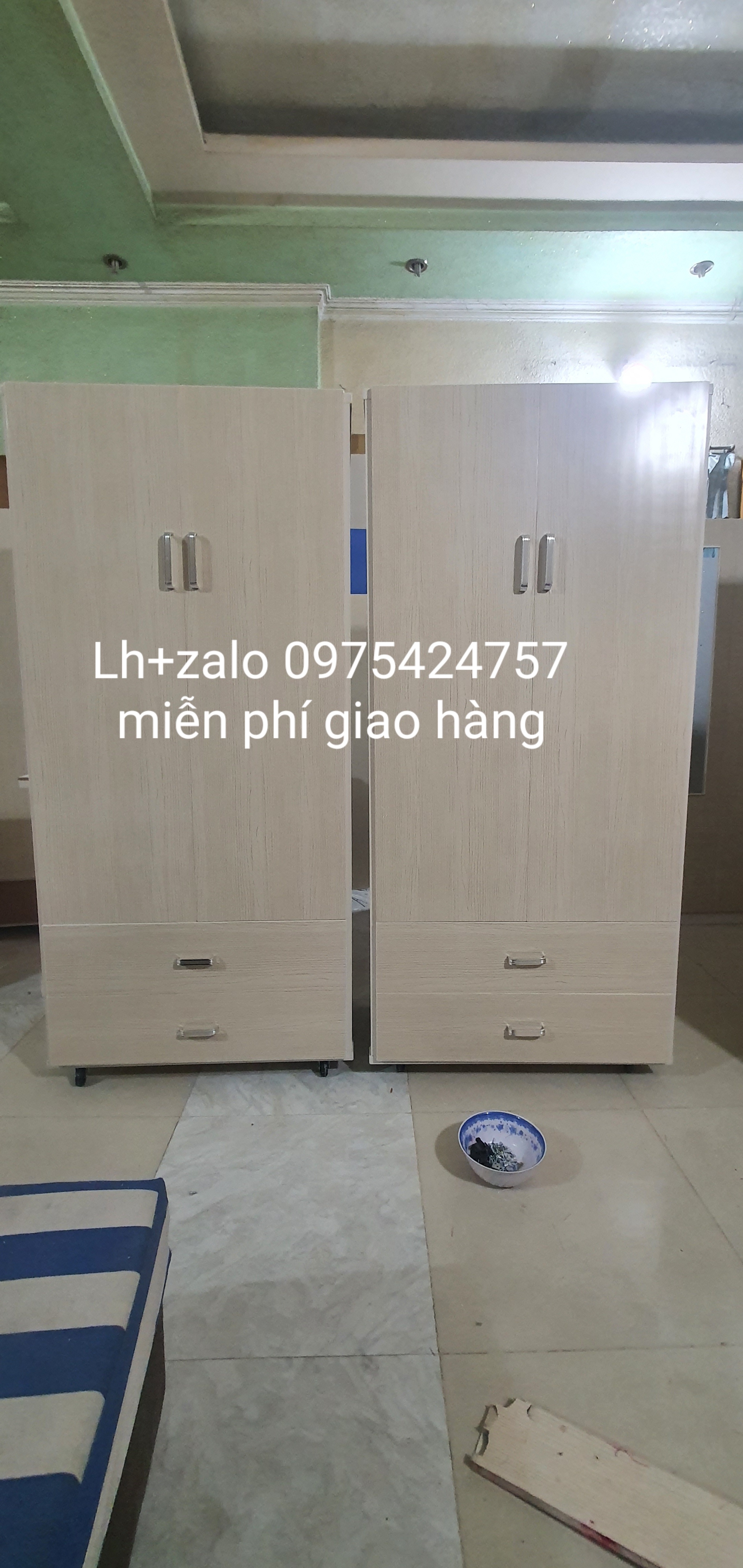 Tủ nhựa đài loan 2 cánh freeship