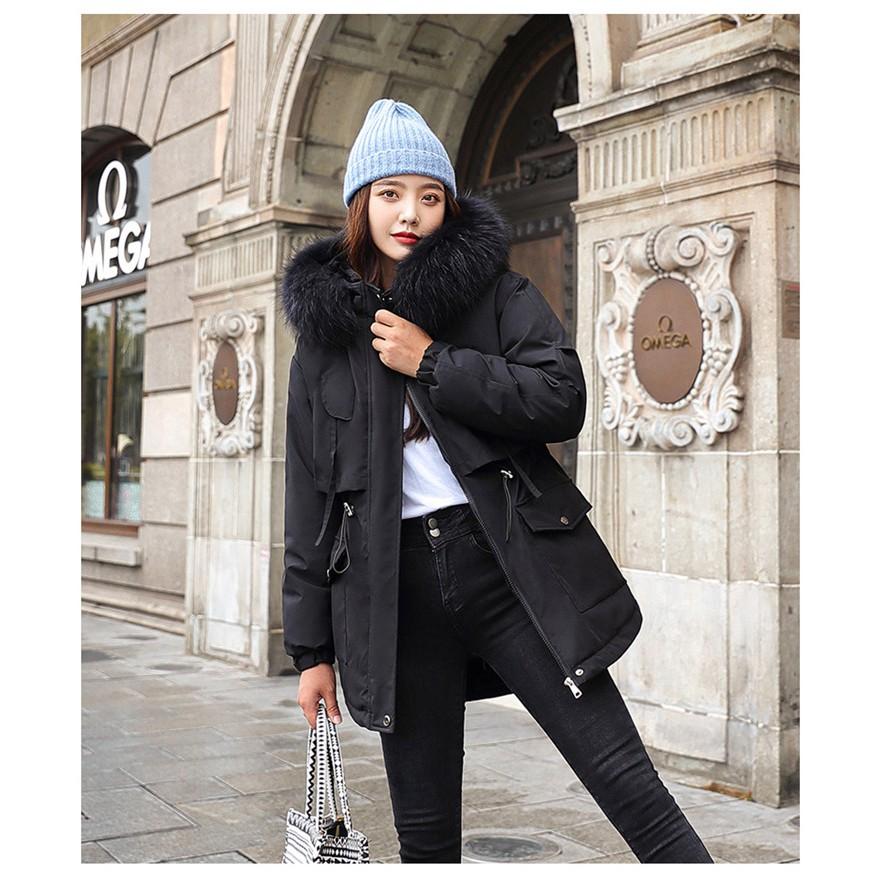 Áo phao lót lông cao cấp, Áo parka siêu đẹp cho nữ BB221 RumHana Fashion