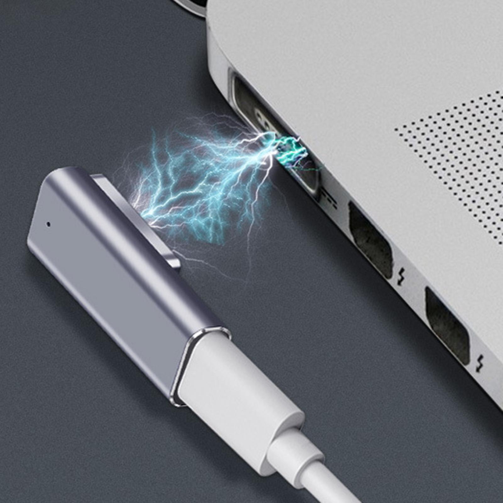 PD Quick Charge Adapter Replacement for MacBook's's's Pro Air PD 100W T-Head Magnetic Magsaf2 Connector USB C Adapter Charger Connector Support