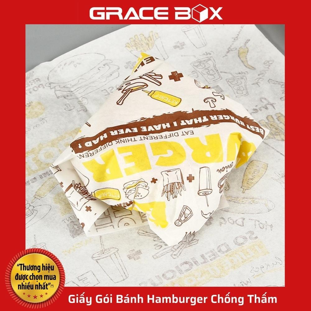 Giấy Gói Bánh Hamburger Chống Thấm - Hàng Cao Cấp