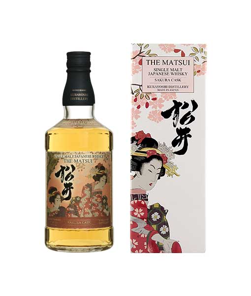 Rượu Matsui Single Malt Japanese Whisky Sakura Cask 48% 1x0.7l