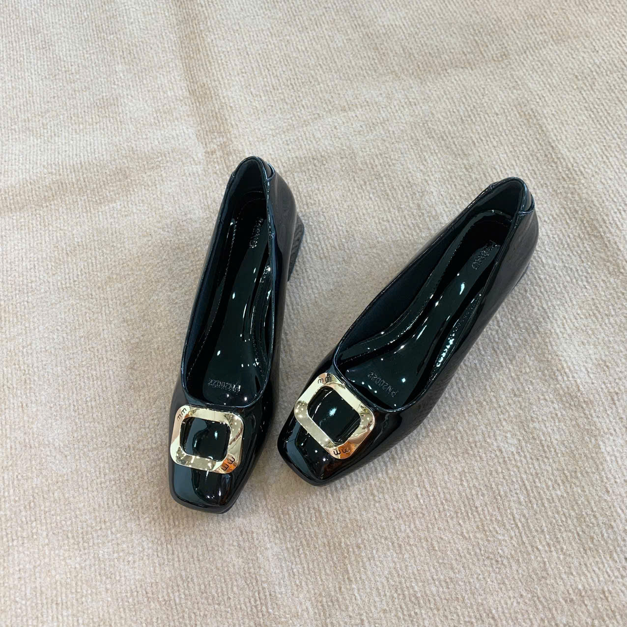 GIÀY CAO GÓT NỮ PABNO PN20022 – CAO 3CM – MŨI VUÔNG – ĐÍNH KHÓA SANG TRỌNG