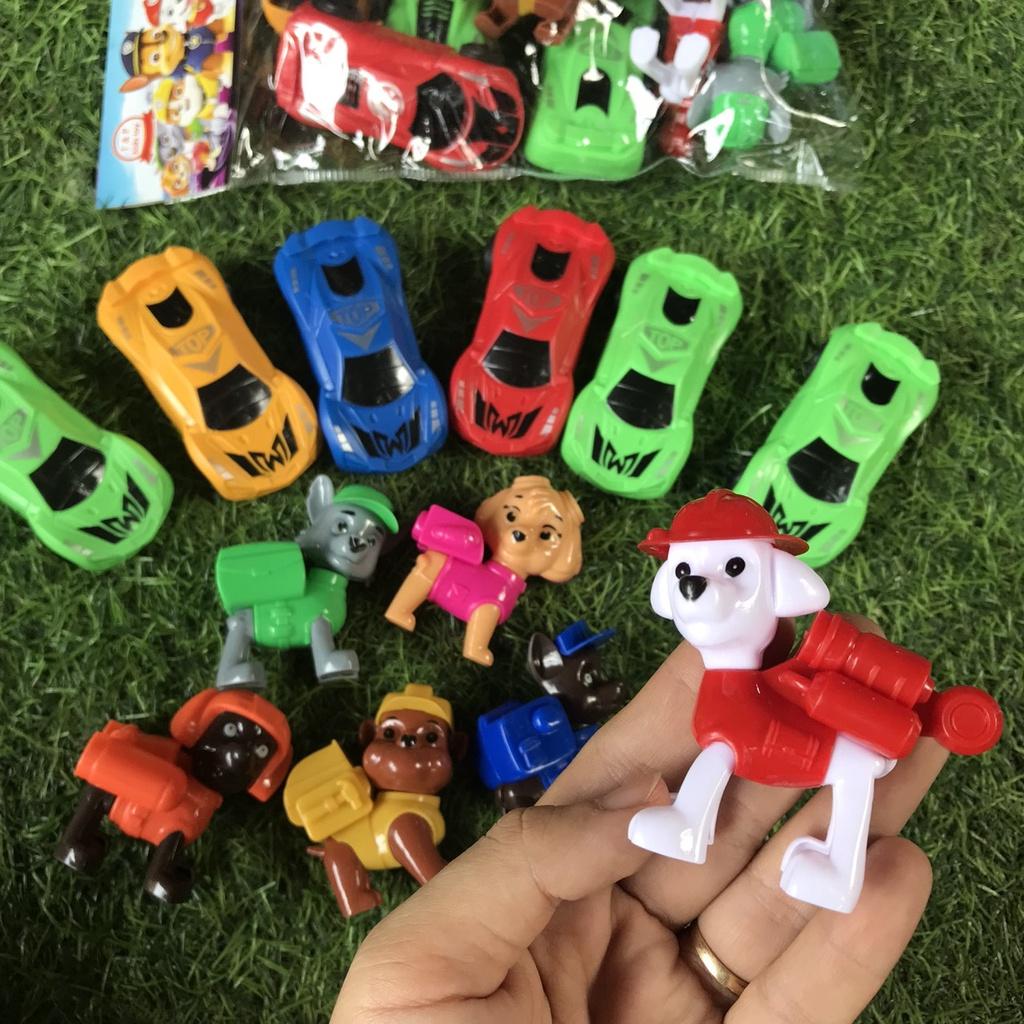 Túi đồ chơi 6 chú chó cứu hộ kèm xe - hoạt hình chó Paw