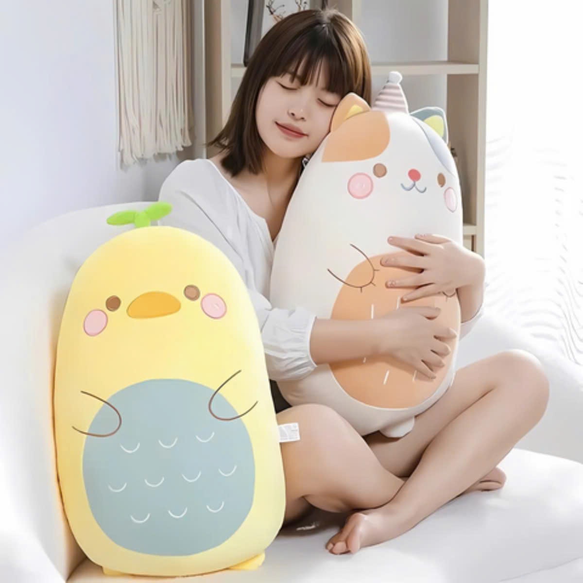 Đồ chơi thú bông hình mèo đội nón 45cm VALUE TOYS M1-25