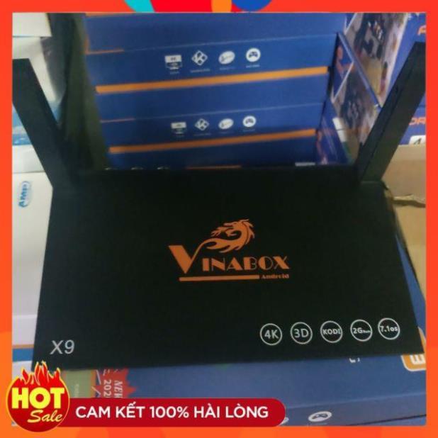 VINABOX X9 Ram 2gb. Độ phân giải 4K có thu wifi và phát wifi - Hàng Chính Hãng