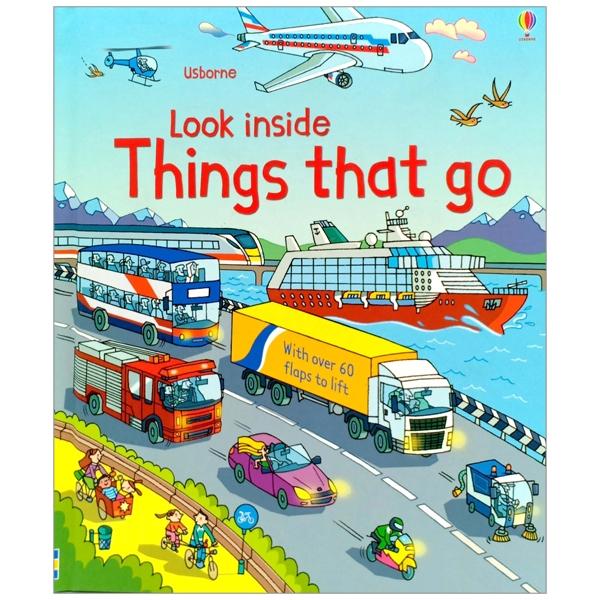 Sách tương tác tiếng Anh - Usborne Look inside things that go