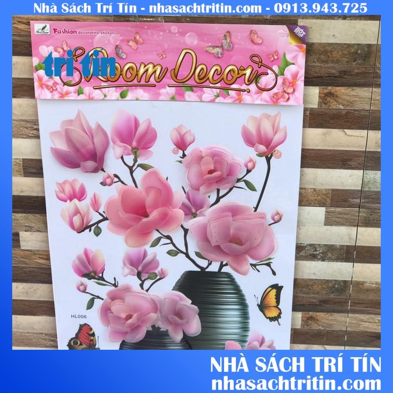Tranh dán tường hoa nổi 7D hoa mai sẵn keo dán