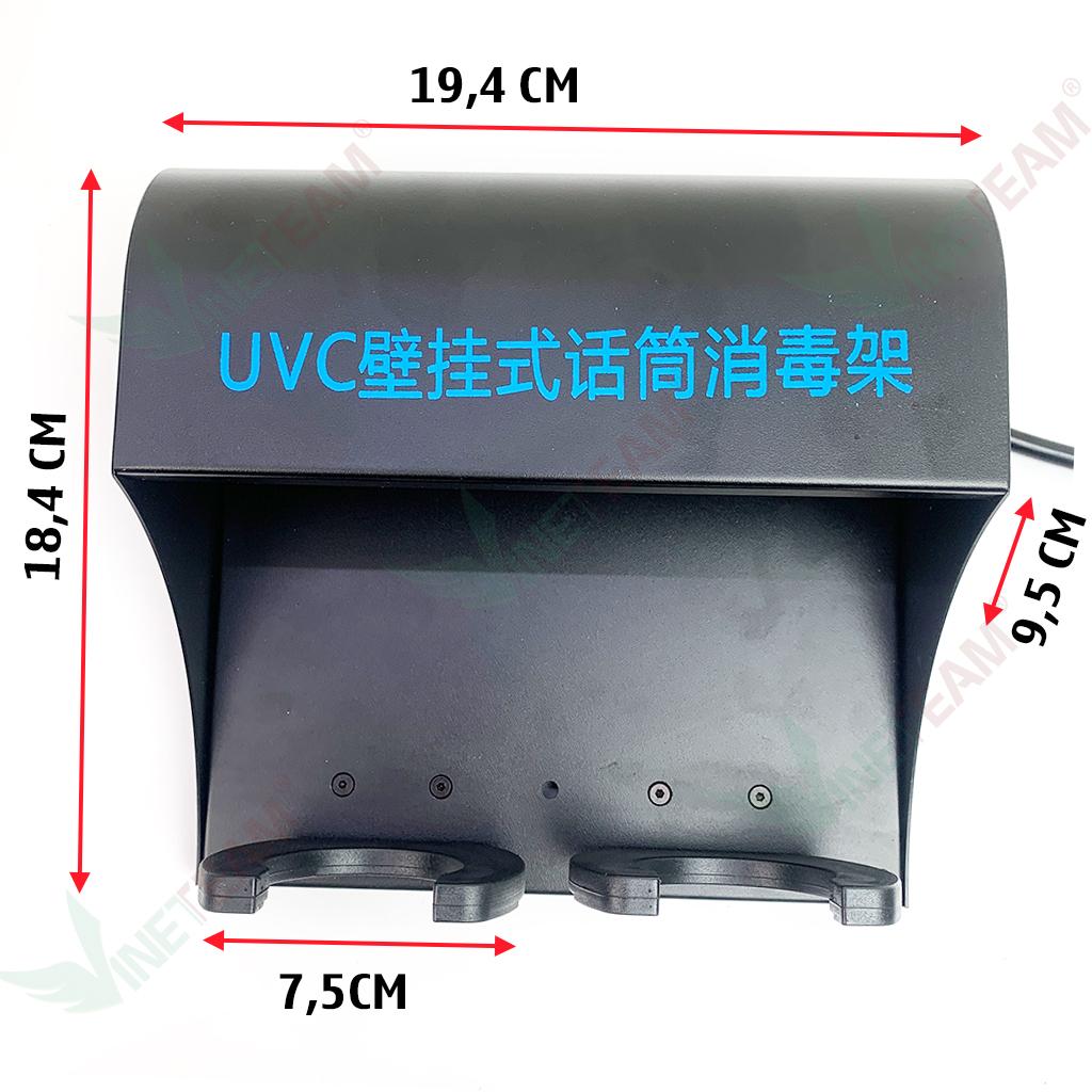 Máy Tiệt Trùng UV UVC Cho Micro Đèn Khử Trùng Diệt Khuẩn Bằng Tia Cực Tím kiêm giá đỡ micro karaoke