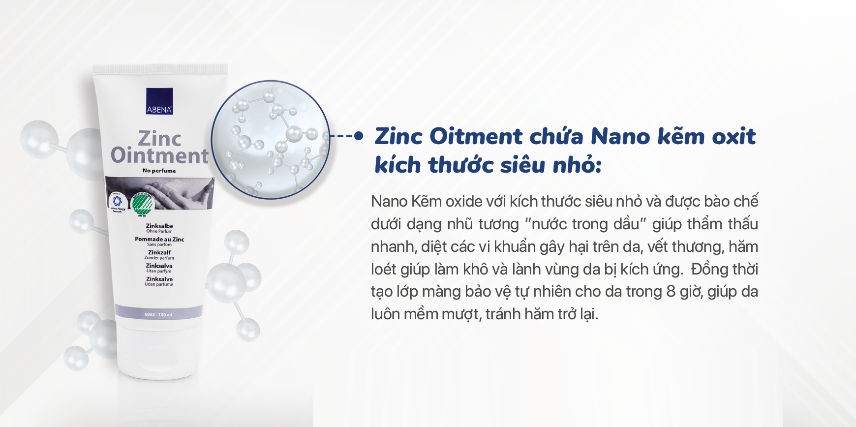 [ HIỆU QUẢ 2-3 LẦN SỬ DỤNG ] - KEM CHỐNG HĂM ABENA ZINC OINMENT 15ML - CHO TRẺ EM VÀ NGƯỜI LỚN