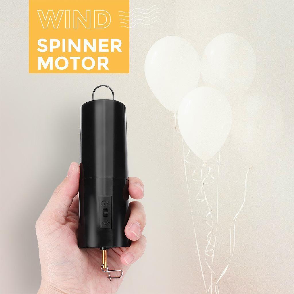 2/3/4/5 Pack Wind Battery Motor Crystal Spiral Tails Garden Decor