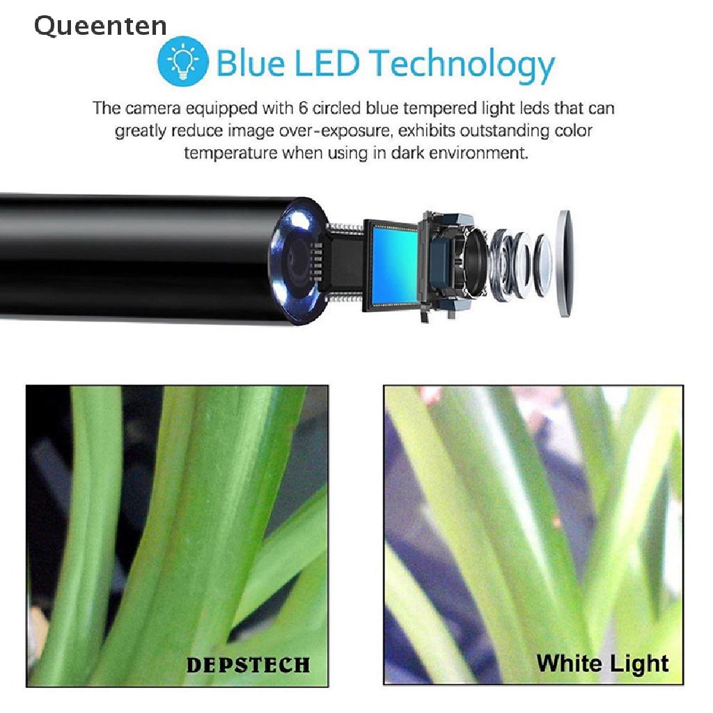 Queenten 3 in 1 USB Type-C Endoscope Inspection Borescope 5.5/7/8mm Lens HD Camera IP68 QT
