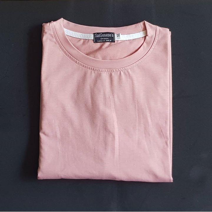 Áo Thun Trơn Basic Cotton Nam Nữ Unisex Chất Dày Dặn