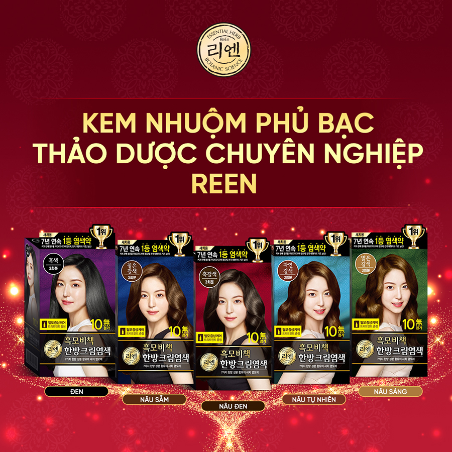 Kem nhuộm phủ bạc Reen Heukmobichaek Oriental Hair Dye 120g